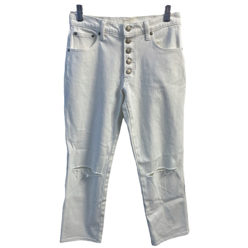 Lucky Brand White Mid Rise Authentic Straight Jeans Size 26